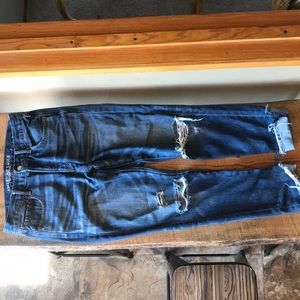 American Eagle high rise girlfriend jeans